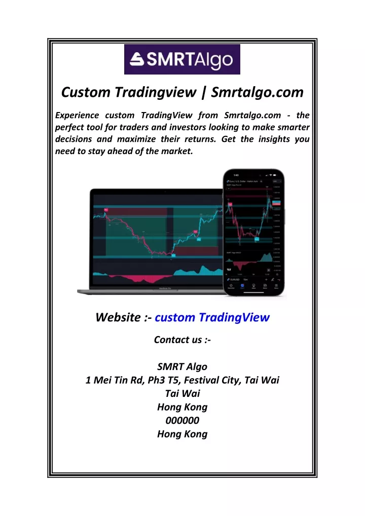 custom tradingview smrtalgo com