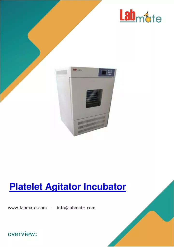 platelet agitator incubator
