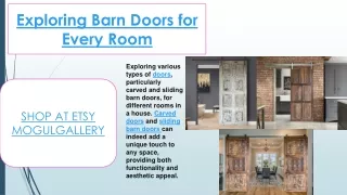 Exploring Barn Doors for Every Room