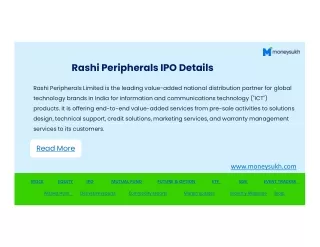 Rashi Peripherals IPO Details