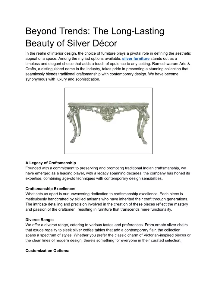 beyond trends the long lasting beauty of silver