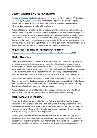 vector database market overview