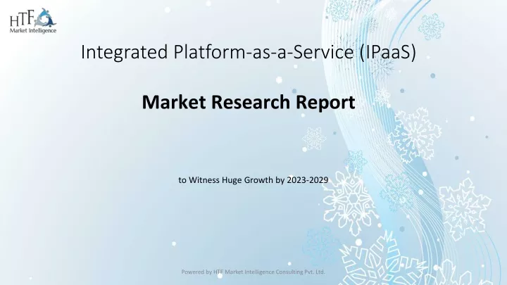 integrated platform as a service ipaas market research report