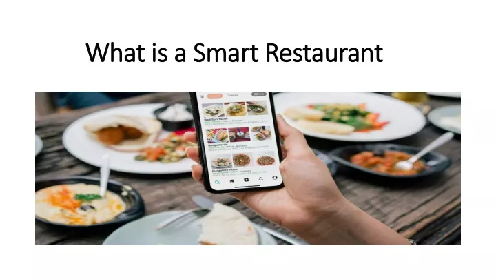 what is a smart restaurant