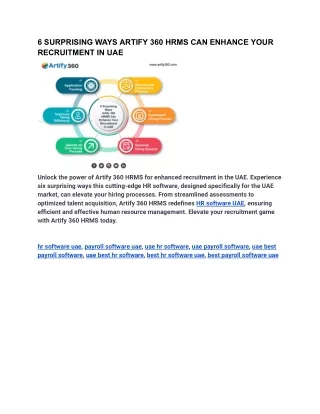 6 surprising ways artify 360 hrms can enhance