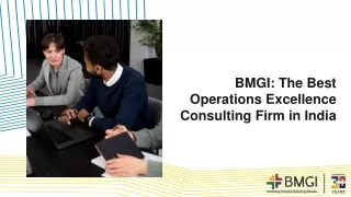 BMGI The Best Operations Excellence Consulting Firm in India