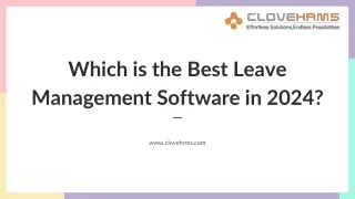 Which is the Best Leave Management Software in 2024