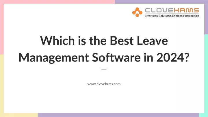 which is the best leave management software