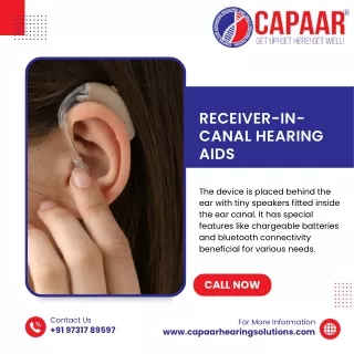 Receiver-in-canal Hearing Aids | Hearing Aids in Bangalore | CAPAAR Hearing