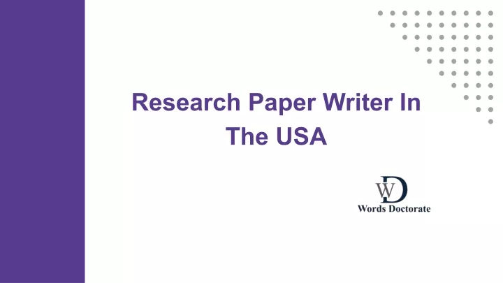 research paper writer in the usa