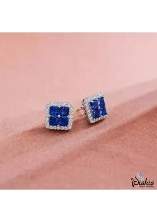 925 Sterling Silver Parul Earrings by Dishis Jewels