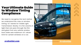 Your Ultimate Guide to Window Tinting Compliance!