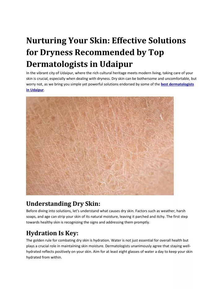 nurturing your skin effective solutions