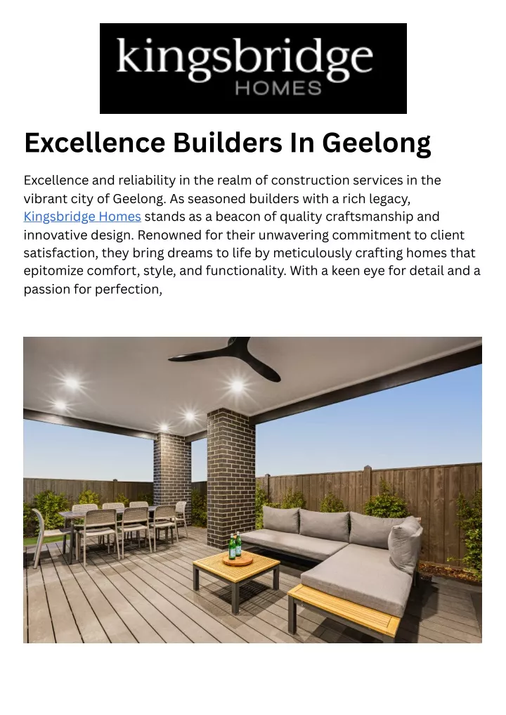 excellence builders in geelong