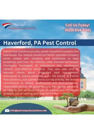 Haverford, PA Pest Control