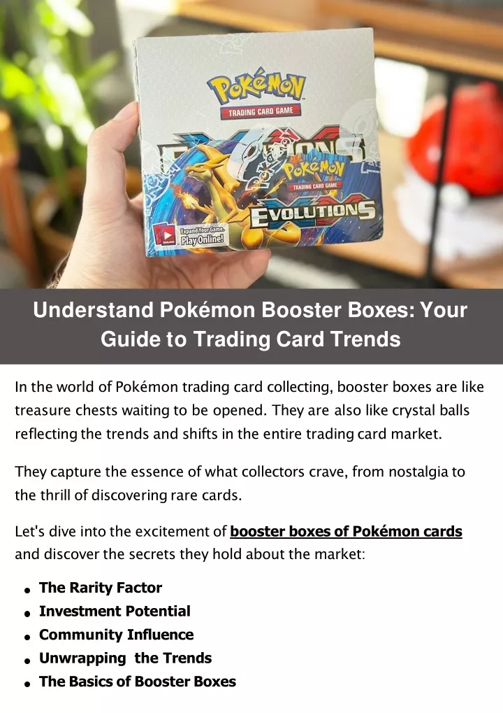 understand pok mon booster boxes your guide to trading card trends