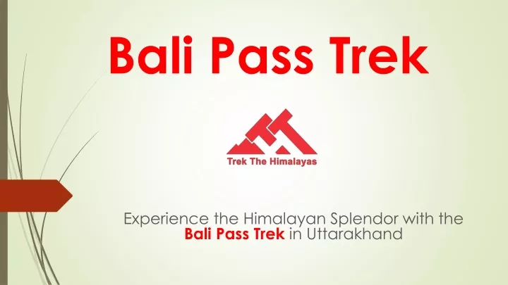 bali pass trek