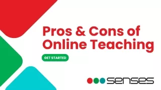 Pros and cons of online teaching