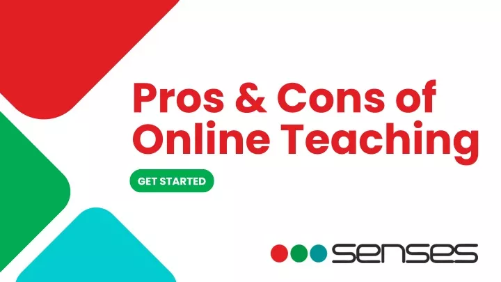 pros cons of online teaching