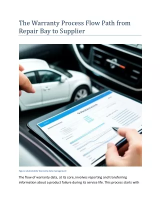 The Warranty Process Flow Path from Repair Bay to Supplier