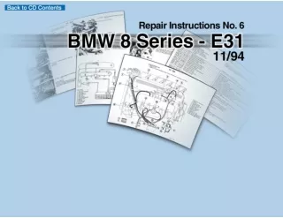 1994 Bmw 8 Series E31 Service Repair Manual