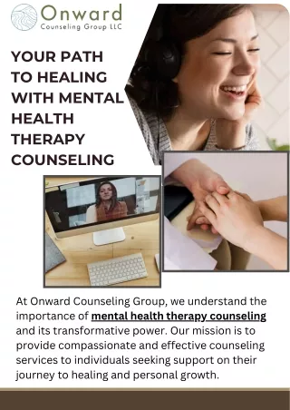 Compassion Mental Health Therapy at Onward Counseling Group