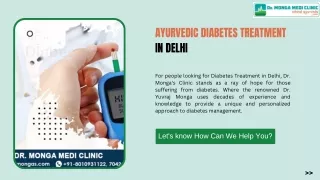 Ayurvedic Diabetes Treatment in Delhi | 8010931122