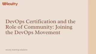 devops certification and the role of community