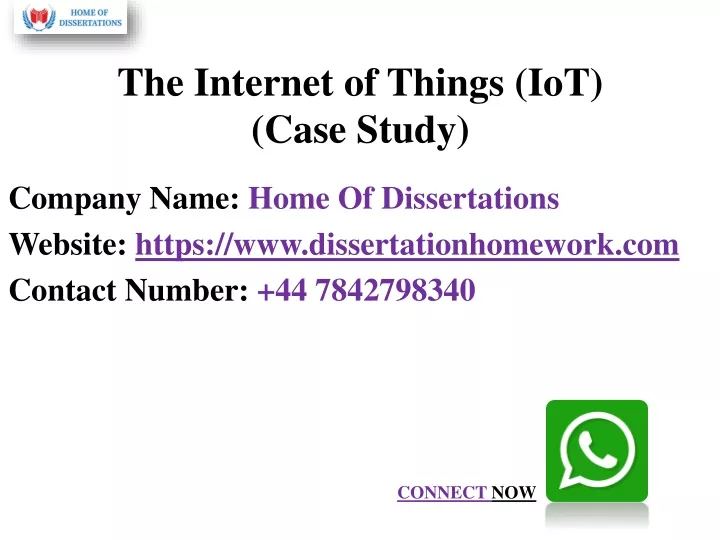 the internet of things iot case study