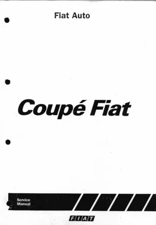 1994 Fiat Coupe Service Repair Manual