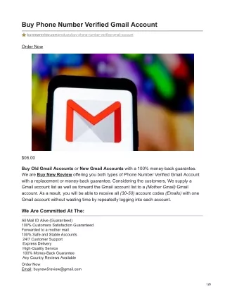 buynewreview.com-Buy Phone Number Verified Gmail Account