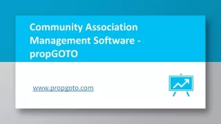 Community Association Management Software | propGOTO