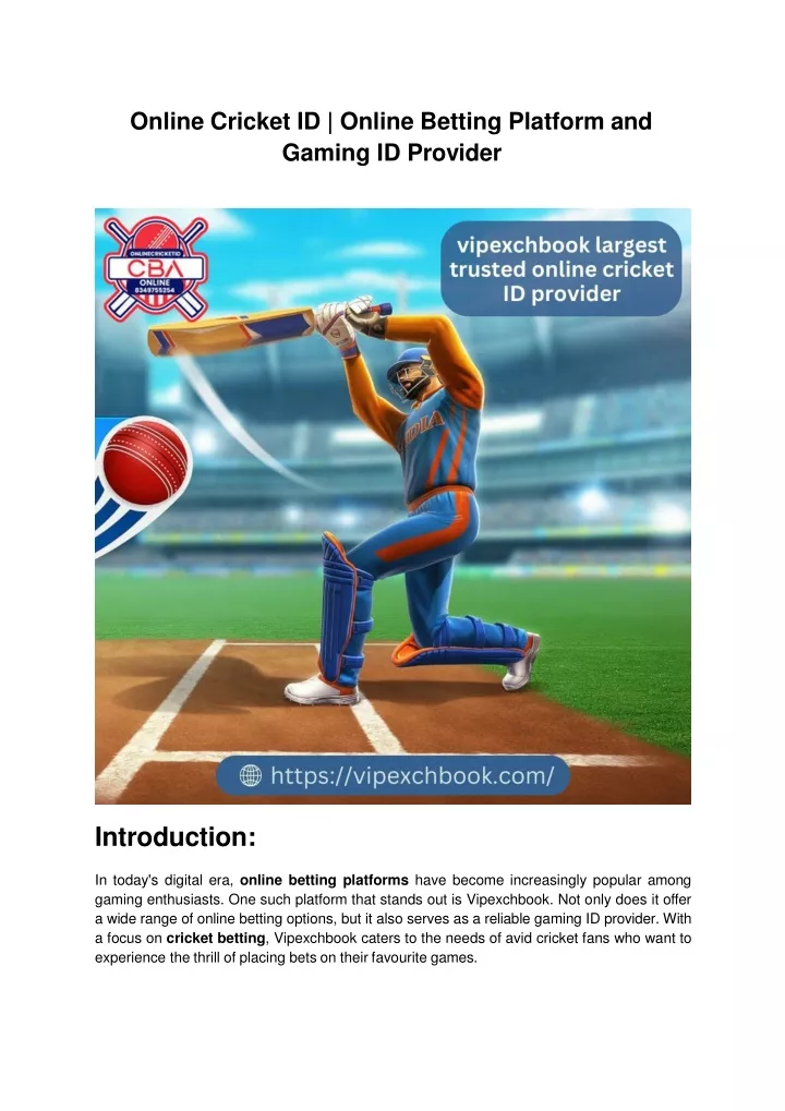 online cricket id online betting platform