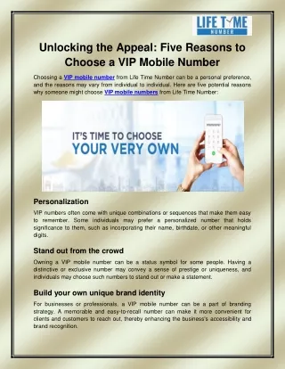 unlocking the appeal five reasons to choose