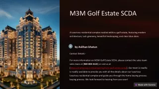 Experience the Future of Urban Living at M3M Capital Phase 2 in Gurgaon