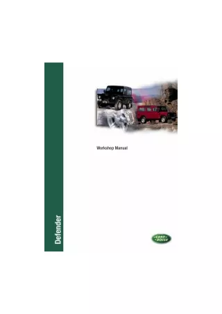 1994 Land Rover Defender Service Repair Manual