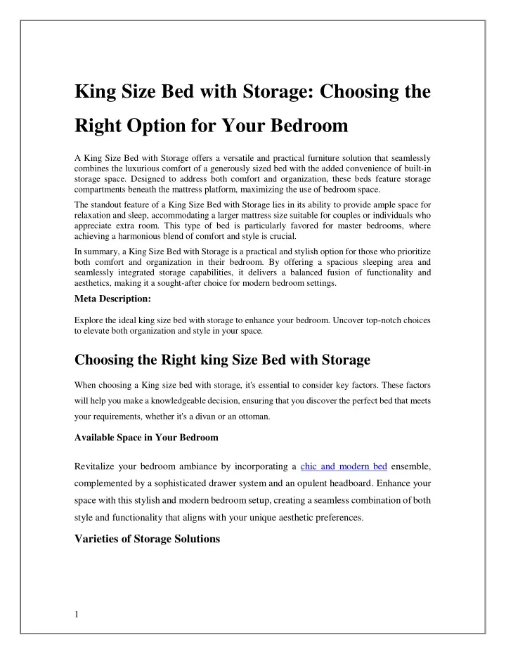 king size bed with storage choosing the