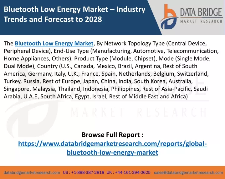 bluetooth low energy market industry trends