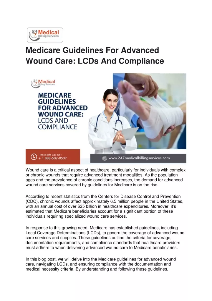 medicare guidelines for advanced wound care lcds