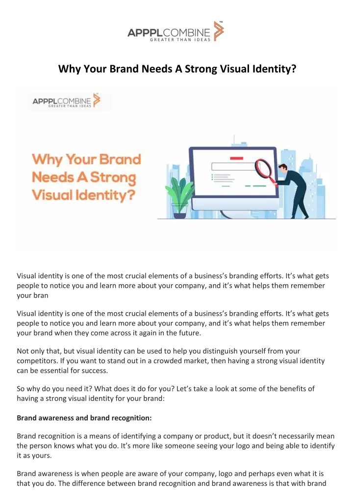 why your brand needs a strong visual identity