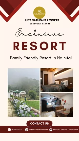 Family Friendly Resort in Nainital