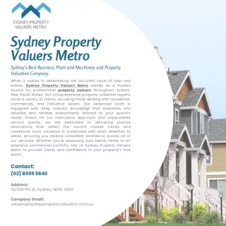 Sydney Property Valuers Metro - Brochure