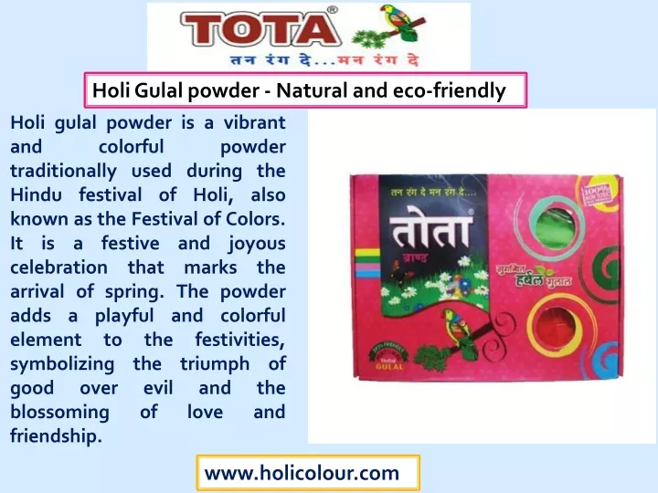holi gulal powder natural and eco friendly