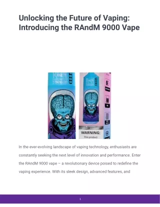unlocking the future of vaping introducing