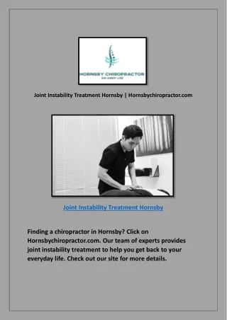 Frozen Shoulder Treatment In Hornsby | Hornsbychiropractor.com