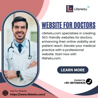 Website For Doctors | LifeHetu