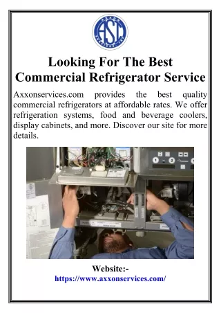 Looking For The Best Commercial Refrigerator Service