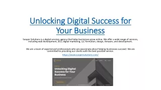 Unlocking Digital Success for Your Business