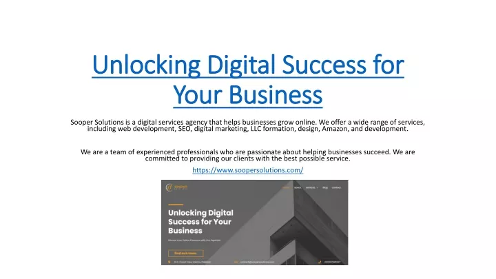 unlocking digital success for your business