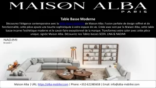 Table Basse Moderne